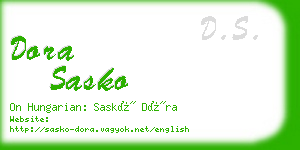 dora sasko business card